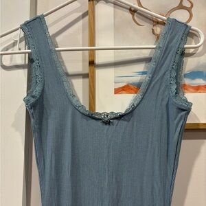 Light blue SKIMS maxi dress